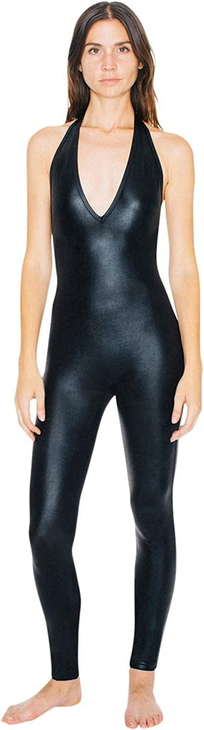 American Apparel Women's Metallic Halter Catsuit