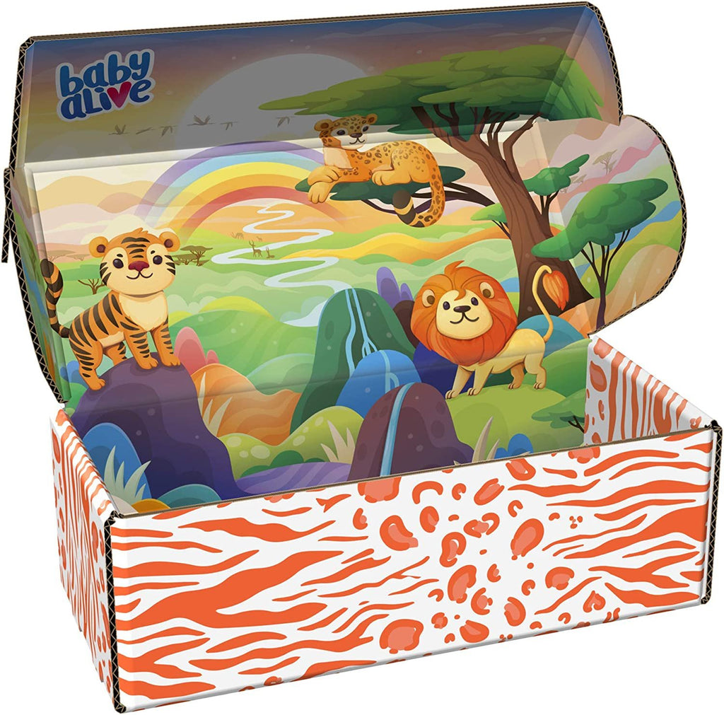 Baby Alive Rainbow Wildcats Doll, Tiger, Accessories, Drinks, Wets, Tiger Toy for Kids Ages 3 Years and Up, Brown Hair (Amazon Exclusive)