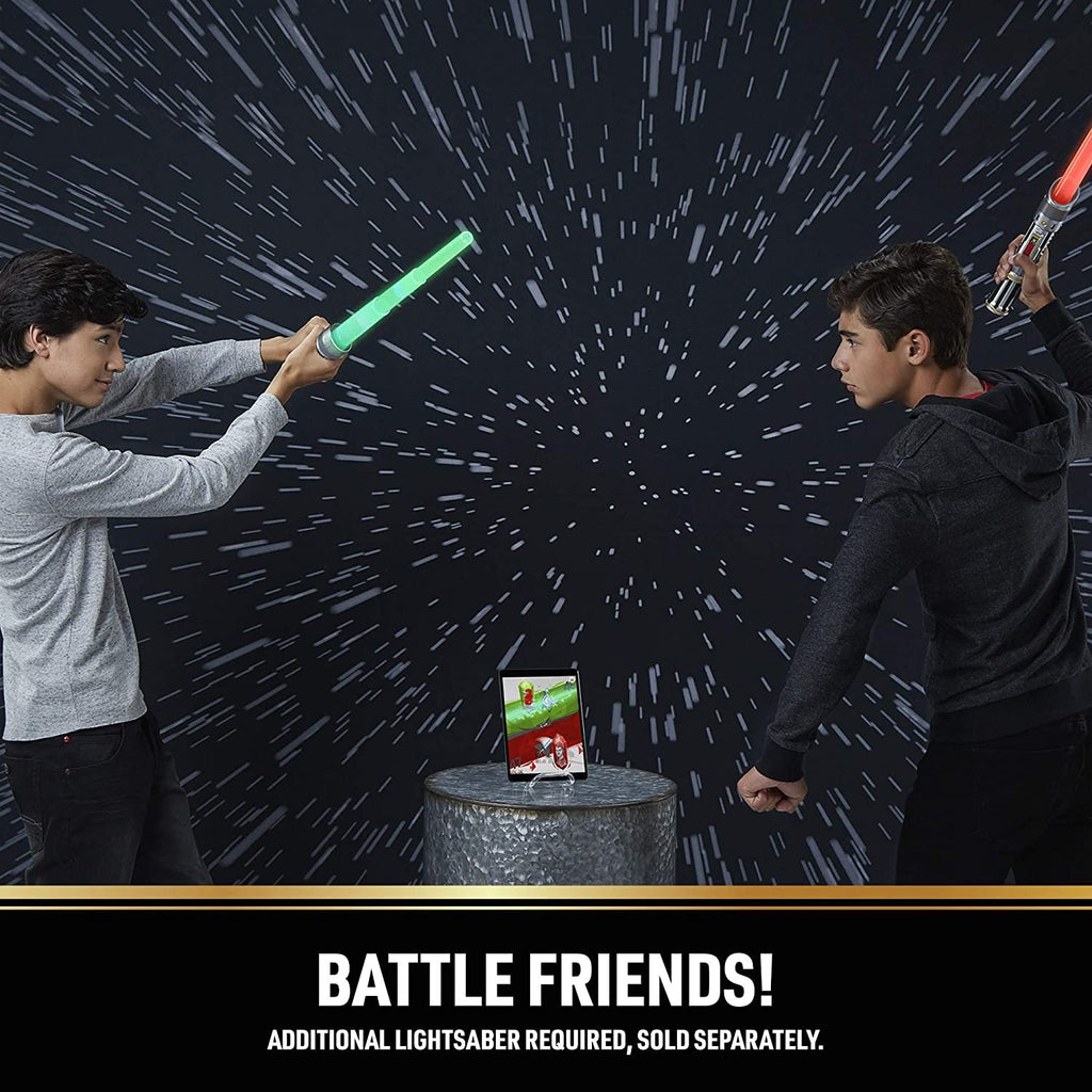 Star Wars Lightsaber Academy Interactive Battling System Lightsaber with Smart-Hilt, Motion Capture Technology, Free App for Gameplay, Brown