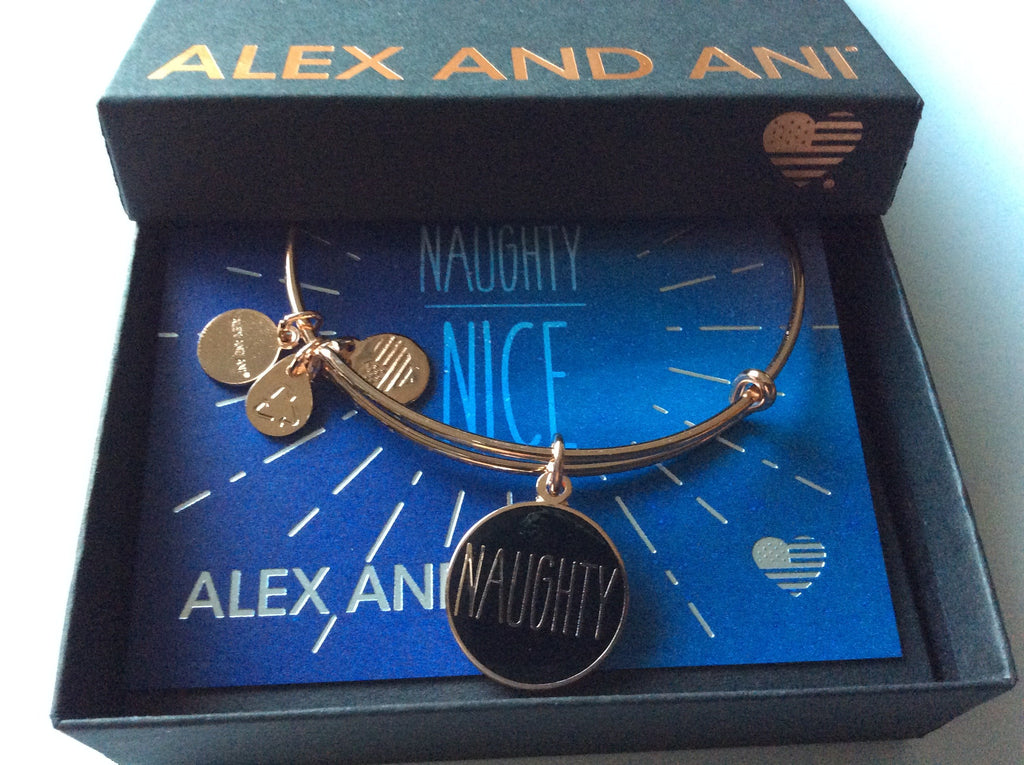 Alex and Ani Womens Words are Powerful - Naughty Or Nice Bangle