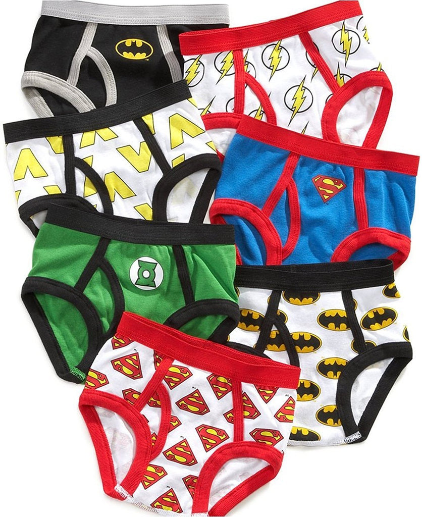 Justice League Little Boys' Toddler Briefs, Pack of Seven Batman Super –  sandstormusa