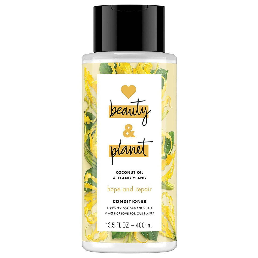 Love Beauty And Planet Shampoo and Conditioner for Damaged Hair Coconut Oil and Ylang Ylang 13.5 oz, 2 count