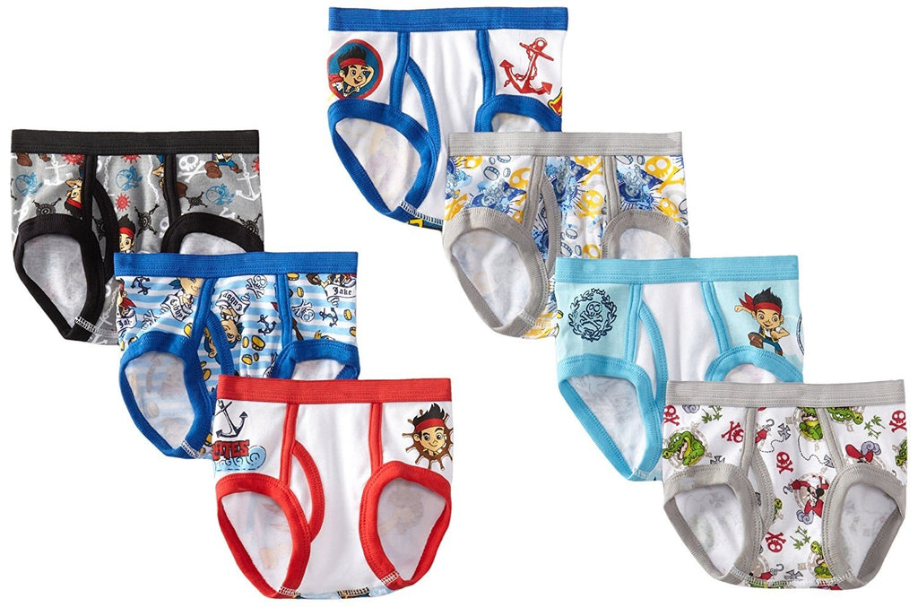 Disney Little Boys' Jake 7-Pack Brief
