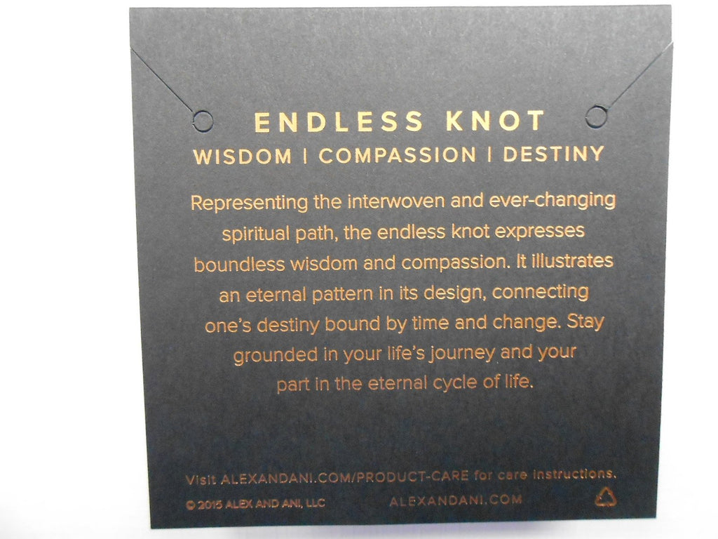 Alex and Ani Endless Knot Bangle Bracelet Rafaelian Gold NWT/Box/Card