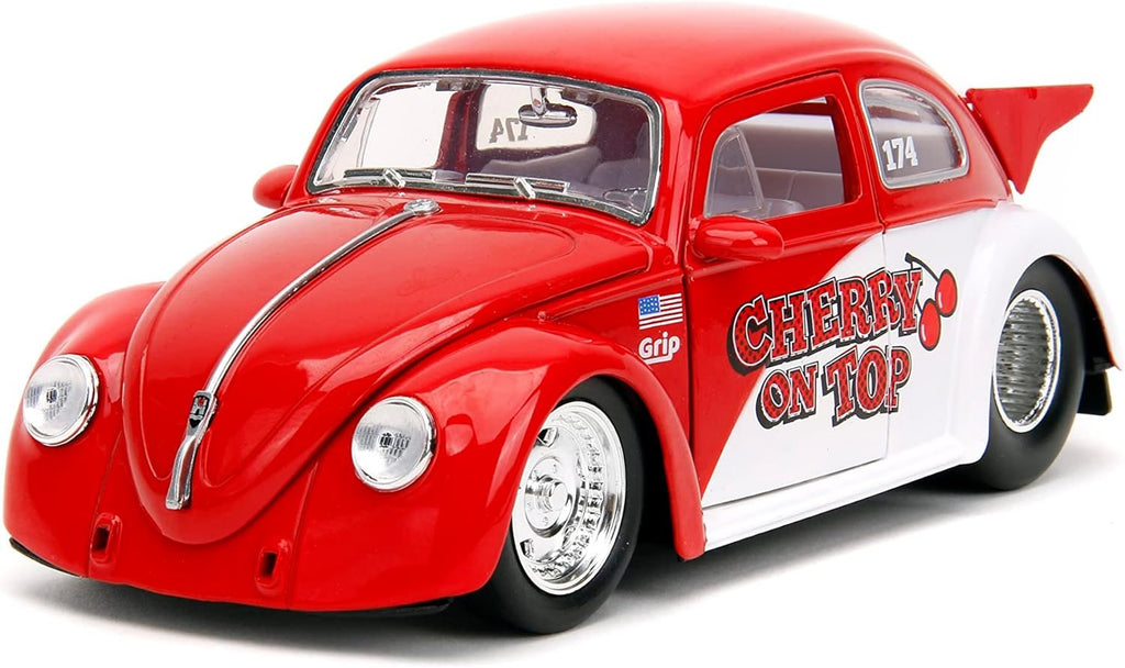 Punch Buggy Slug Bug 1:24 1959 Volkswagen Drag Beetle Die-Cast Car, Toys for Kids and Adults