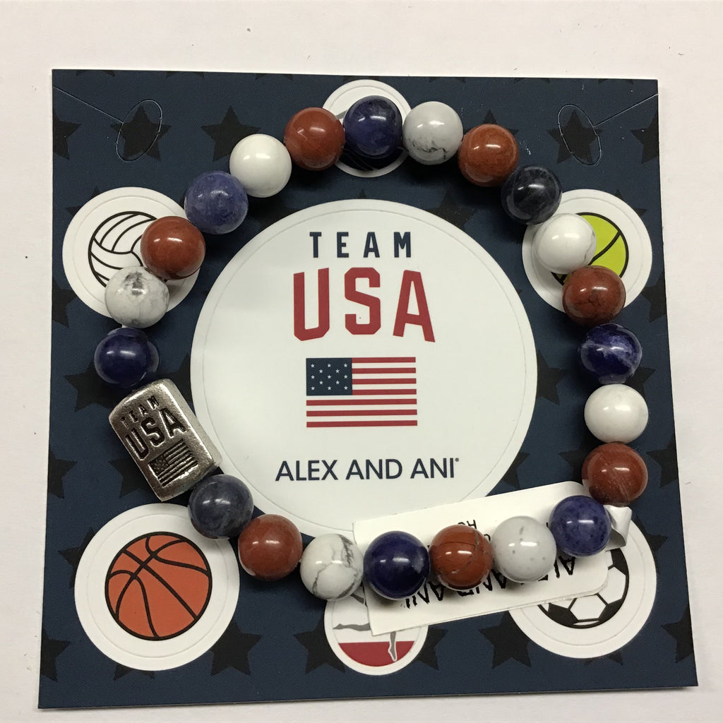 Alex and Ani Men's Team USA Stretch Bracelet, RS