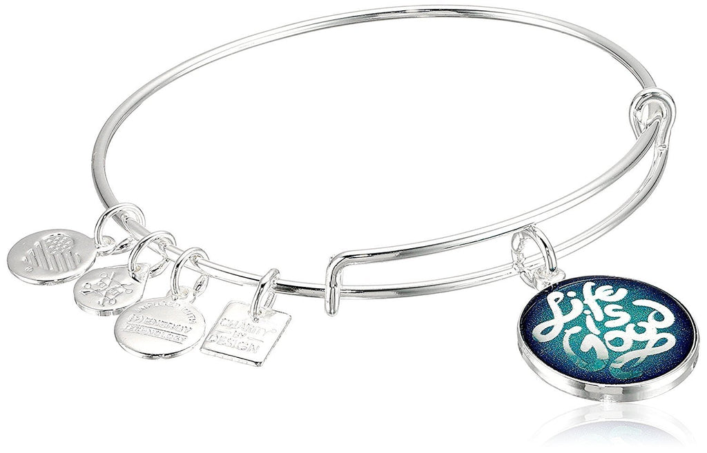 Alex and Ani Womens Charity Design Life is Good Bangle