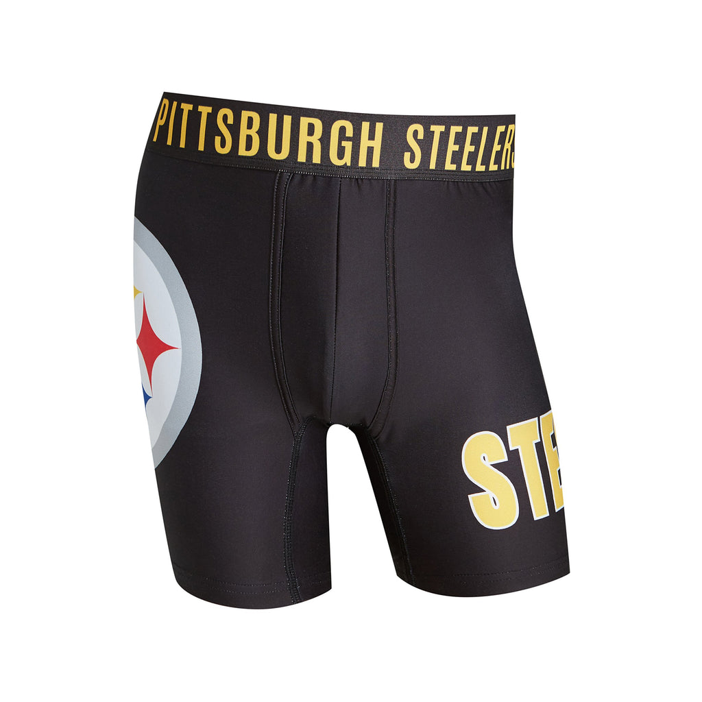 Pittsburgh Steelers Mens Boxer Briefs NFL Performance Active Underwear M-2X