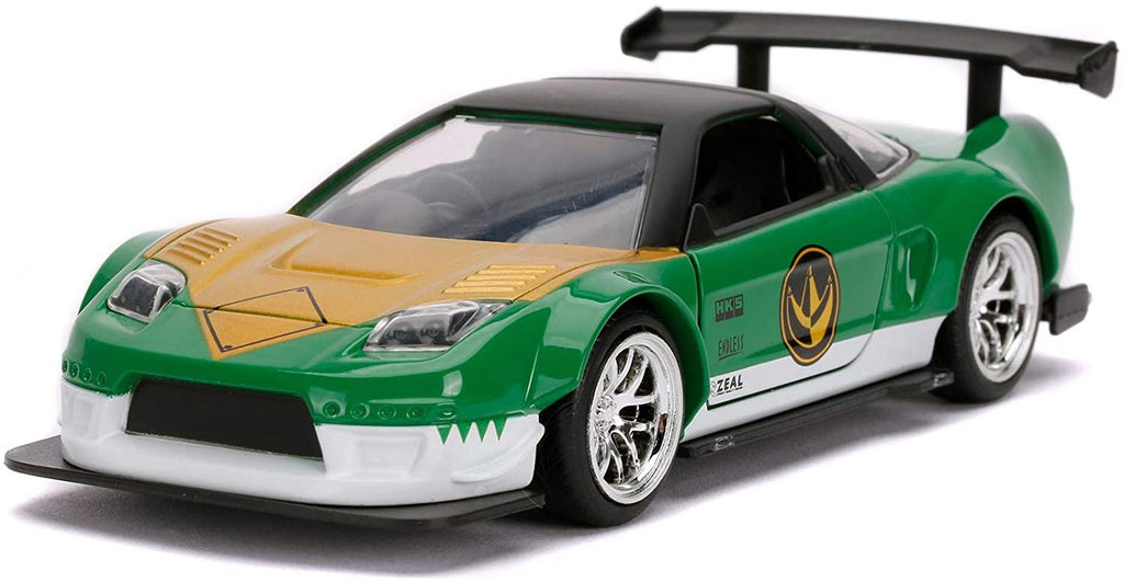Jada Toys Power Rangers 1:32 Green Ranger 2002 Honda NSX Type-R Die-cast Cars, Toys for Kids and Adults