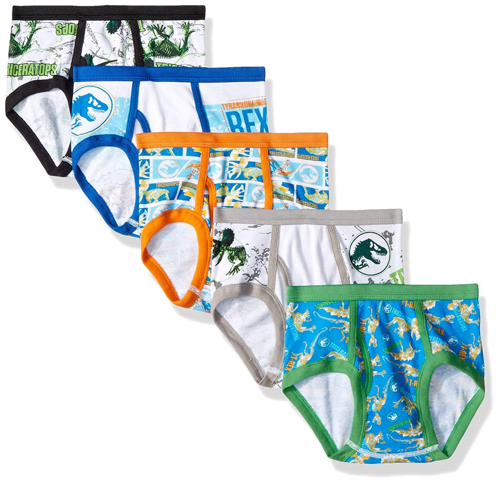 Universal Men's Big Boys' Jurassic World 5-Pack Underwear Briefs
