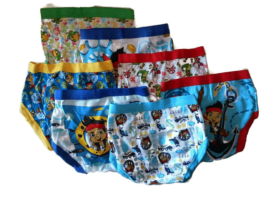 Disney Little Boys' Jake 7-Pack Brief
