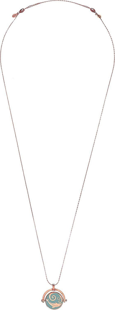 Alex and Ani Womens Color Infusion Dolphin & Sand Dollar 32" Expandable Necklace