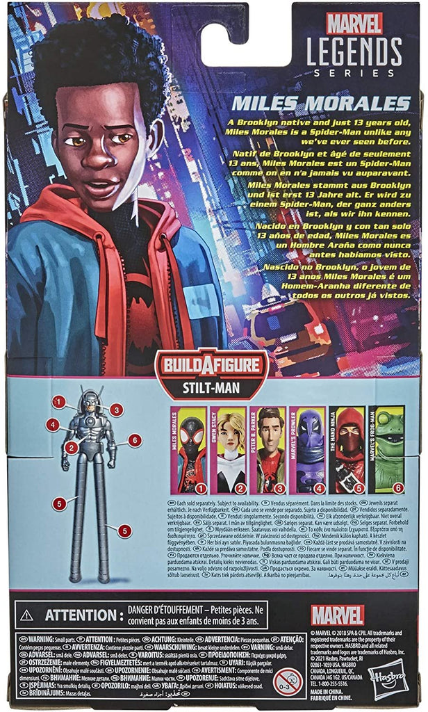Spider-Man Hasbro Marvel Legends Series Into The Spider-Verse Miles Morales 6-inch Collectible Action Figure Toy