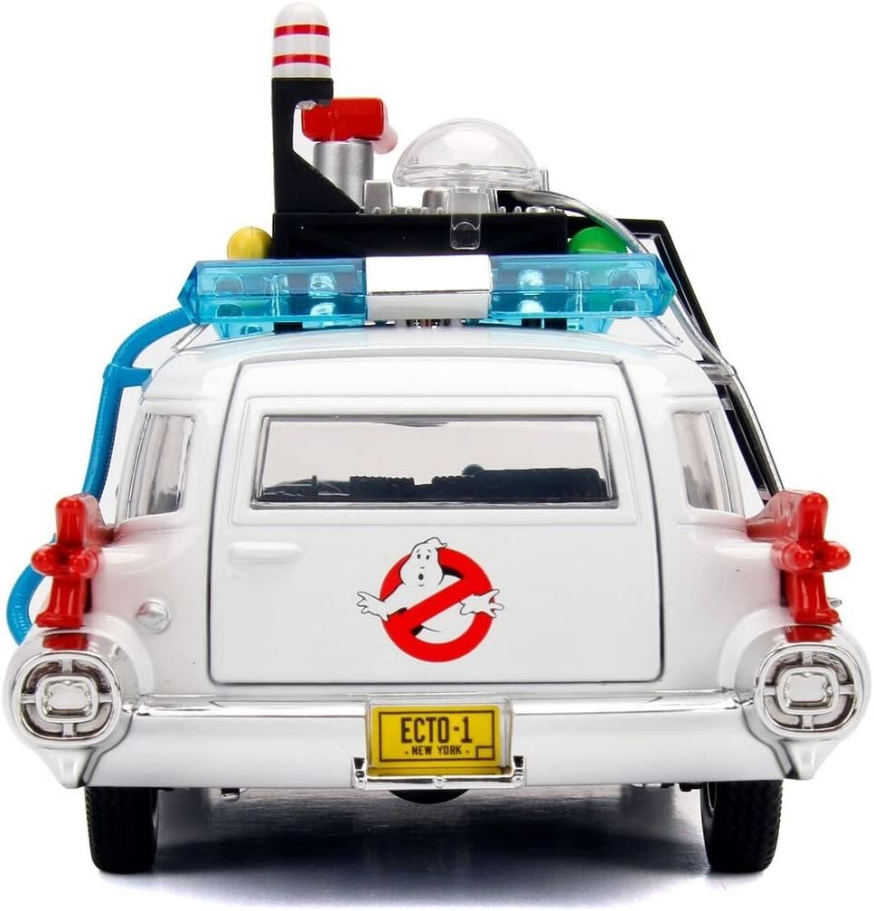 Jada Toys Hollywood Rides: Ghostbusters ECTO-1 White 1: 24 Scale