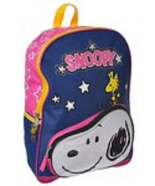 Peanuts Snoopy Front Pocket with Woodstuck Kids 16" School Backpack Bag
