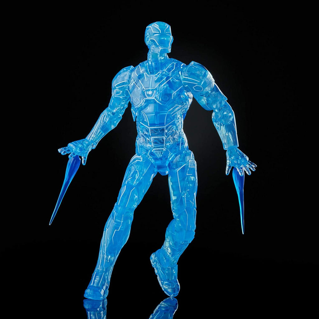 Hasbro Marvel Legends Series 6-inch Hologram Iron Man Action Figure Toy, Premium Design and Articulation Includes 2 Accessories and 1 Build-A-Figure Part