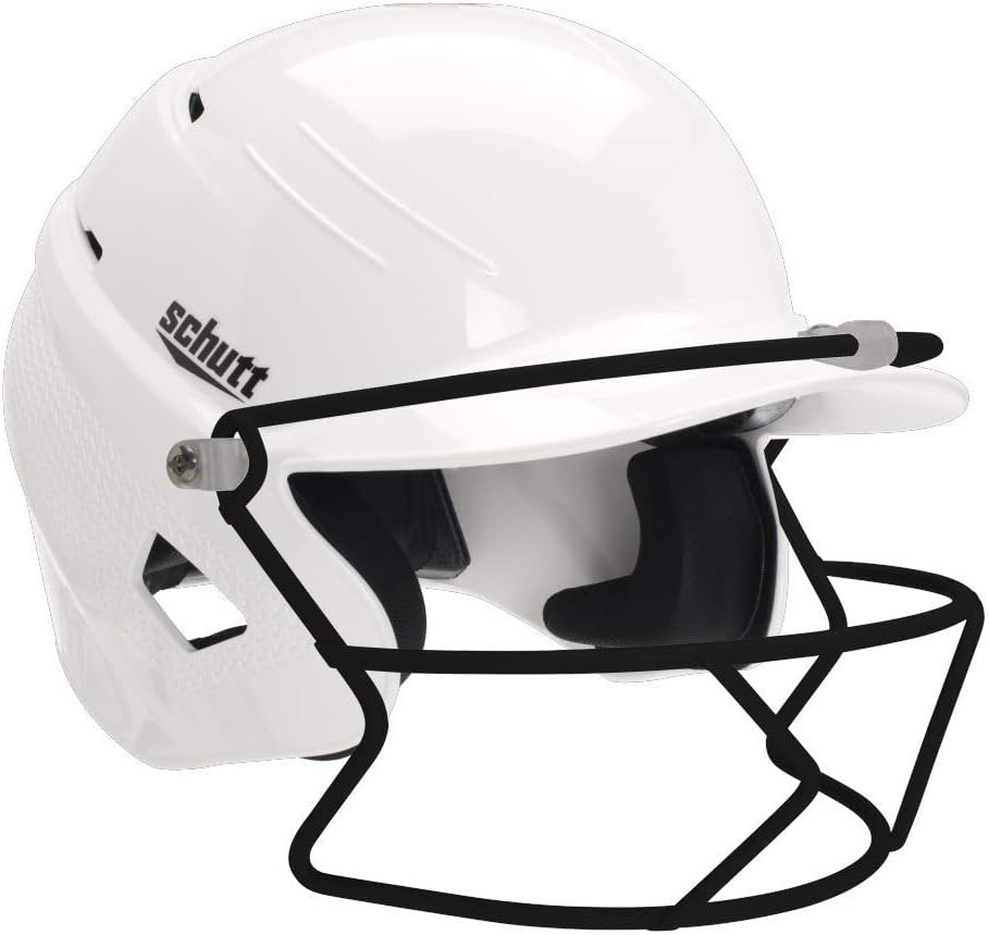 Schutt XR1 Softball Batter's Helmet with Batter's Guard Facemask - One Size Fits Most