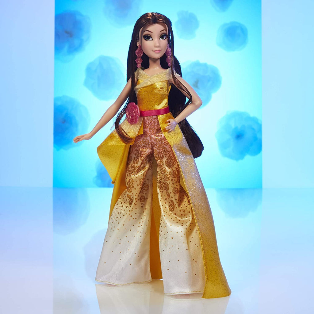 Disney Princess Style Series 08 Belle, Contemporary Style Fashion Doll with Accessories, Collectable Toy for Girls 6 Years and Up