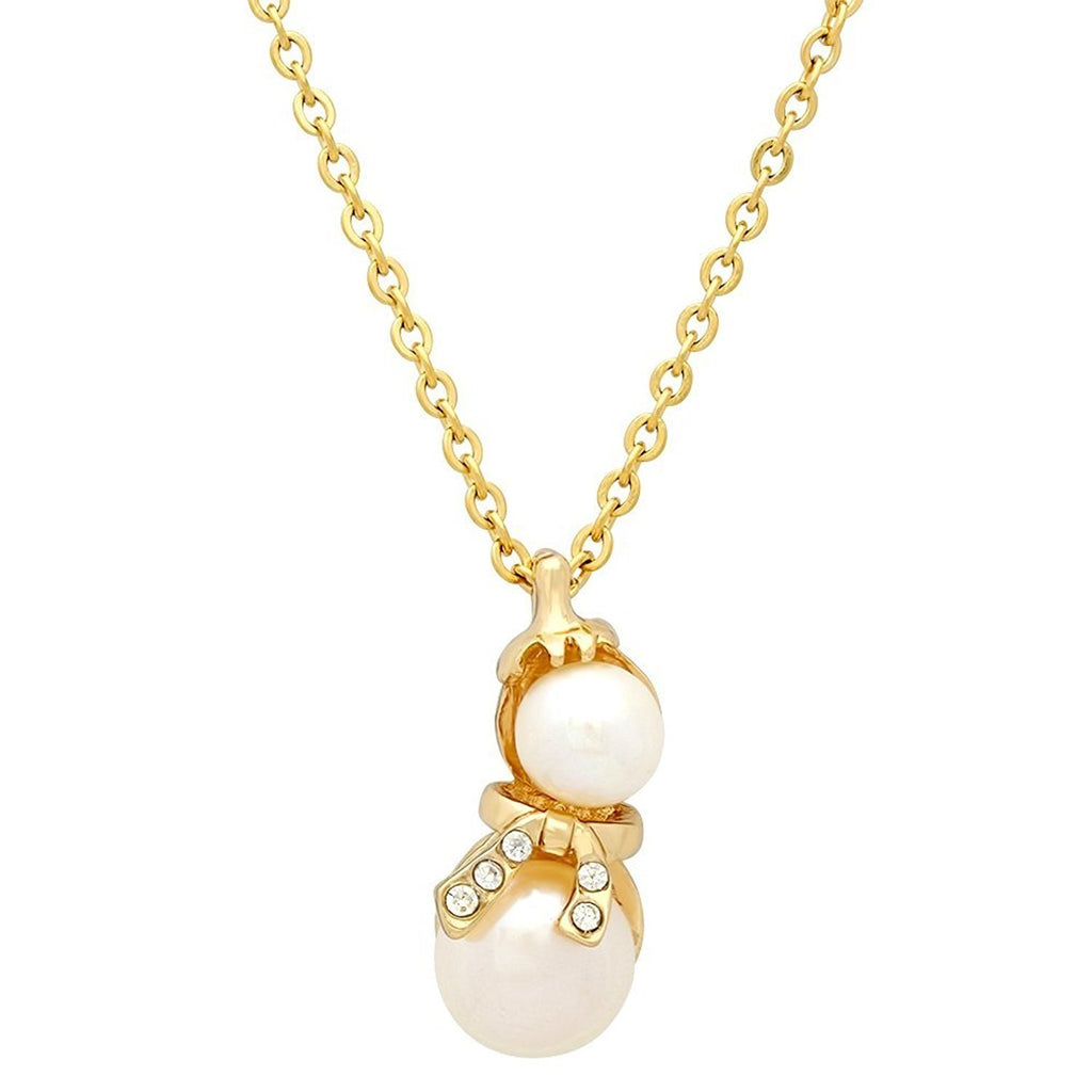 Women's 18K Rose Gold Plated Alloy/SW Crystals /Pearl Pendant, Gold