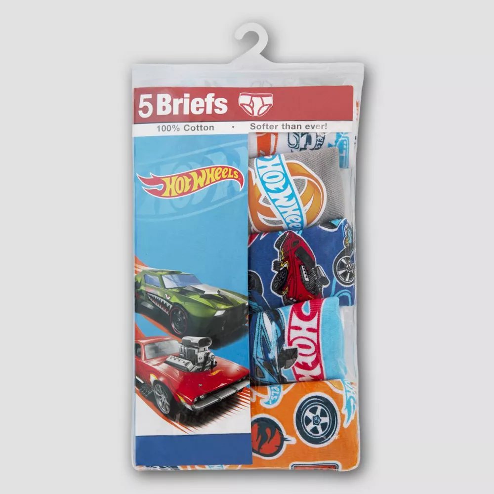 Boys' Hot Wheels 5pk Underwear Briefs