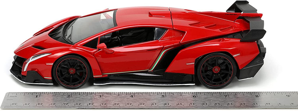 HyperSpec 1:24 Lamborghini Veneno Red Die-cast Car, Toys for Kids and Adults