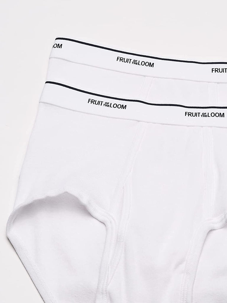 Fruit of the Loom Men's Basic White Brief Multipack