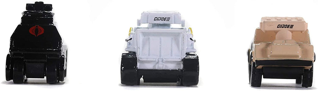 Jada Toys GI Joe 1.65" Nano 3-Pack Die-cast Cars, Toys for Kids and Adults (32083)