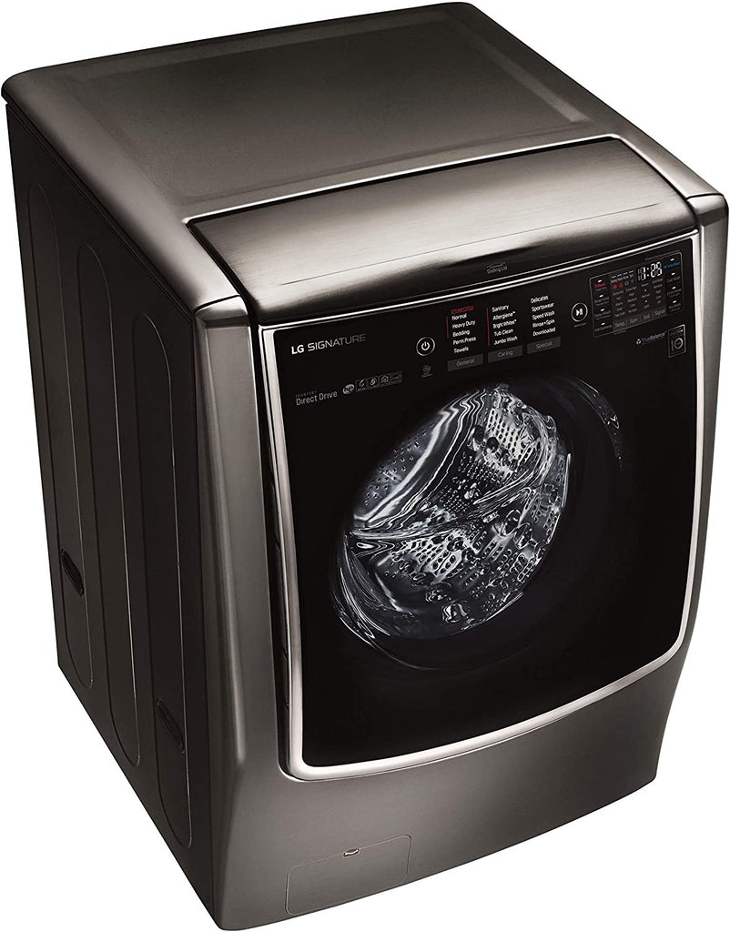 LG WM9500HKA SIGNATURE 5.8 cu. ft. Mega Capacity Washer in Black Stainless Steel