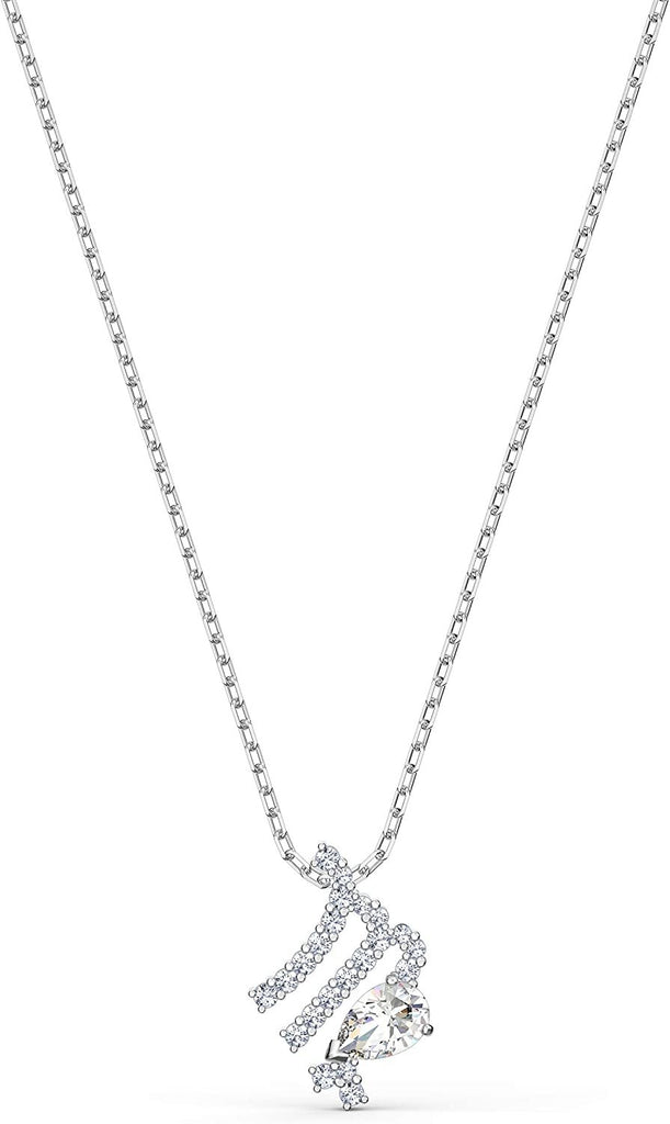 SWAROVSKI Women's All Zodiac Symbols Crystal Pendant, Mixed Metal Finish, Clear White Crystal Necklace Jewelry Collection