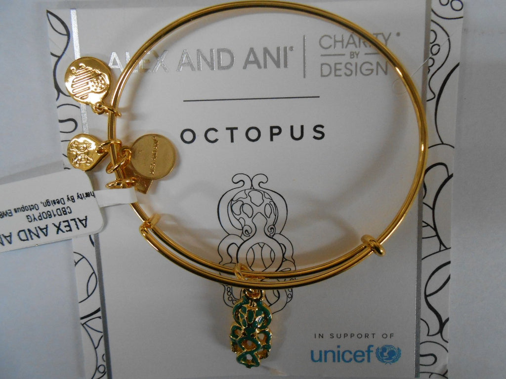 Alex and Ani Womens Charity By Design Octopus Bangle
