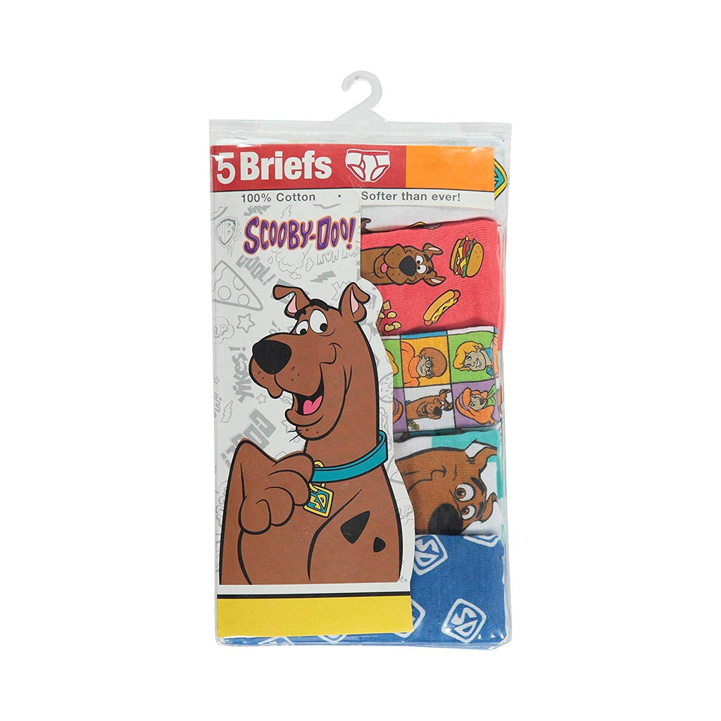Handcraft Little Boys' Scooby Doo  Brief (Pack of 5), Assorted, 6