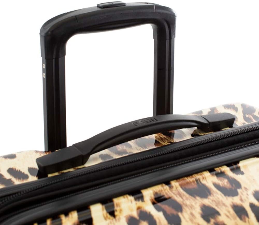 Heys America Black Leopard 30-Inch Hardside Spinner Luggage (Brown Leopard)