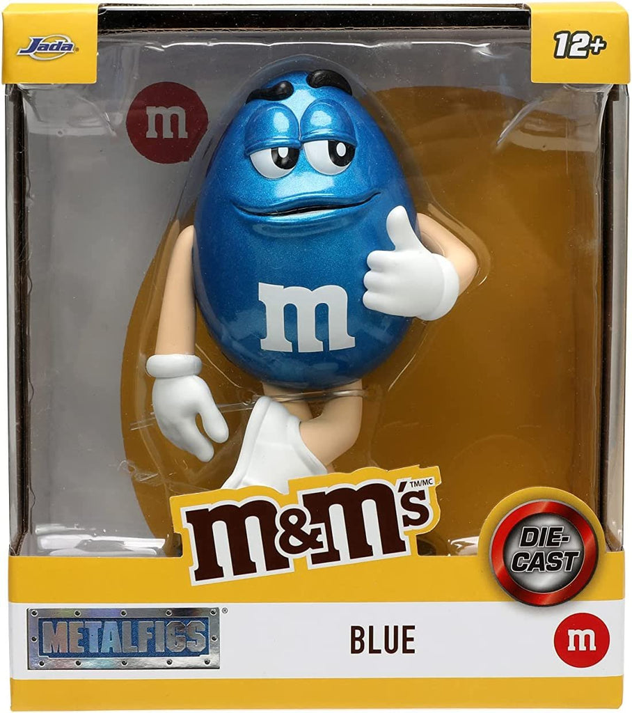 Jada Toys M&M's 4" Blue Die-cast Collectible Figure, Toys for Kids and Adults (33237)