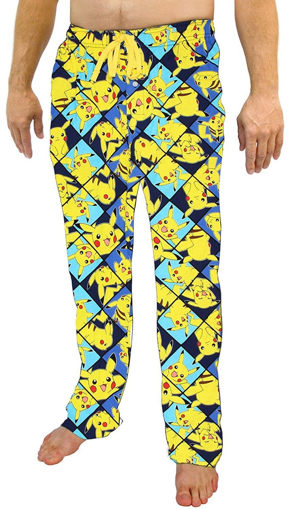 Bioworld Pokemon Pikachu All Over Print Men's Sleep Pants
