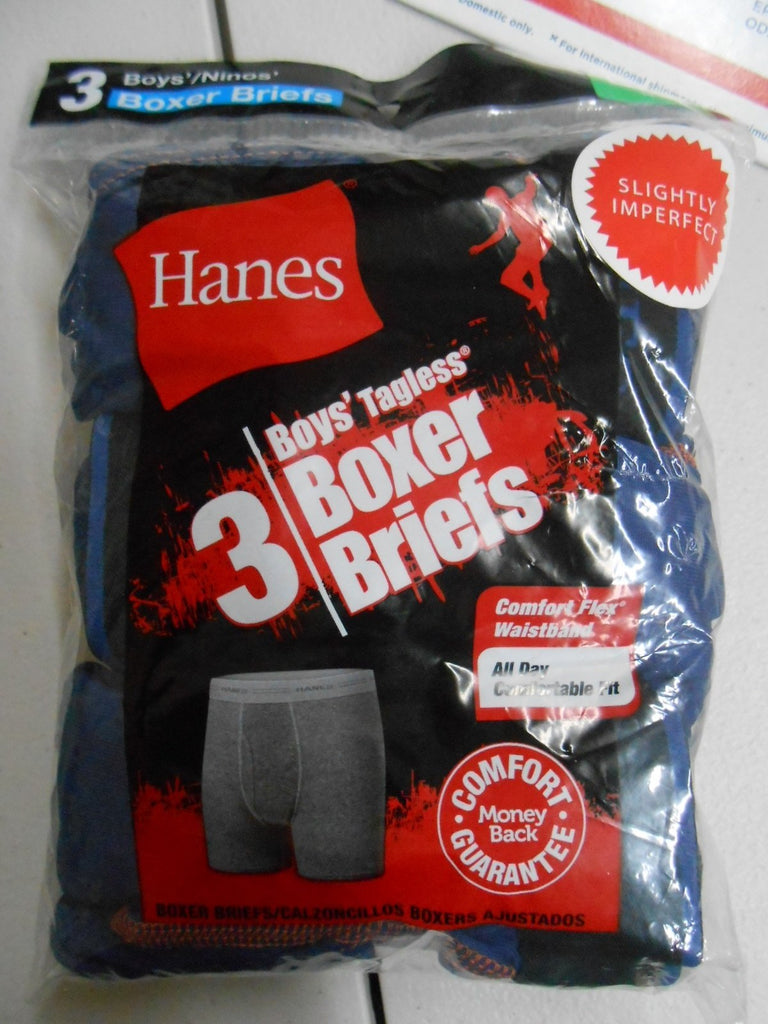 Hanes Boy's Boxer Briefs Underwear Size L(14-16) Lot of 18 PAIRS