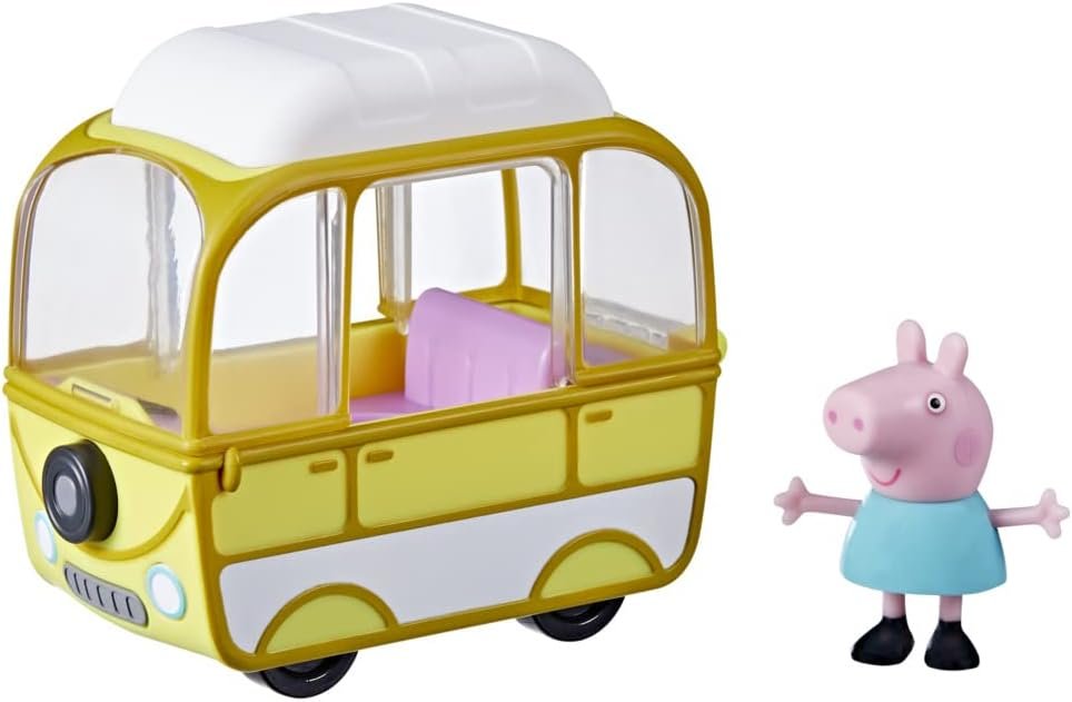Peppa Pig Peppa's Adventures Little Campervan, Includes 3-inch Figure, Inspired by The TV Show, for Preschoolers Ages 3 and Up