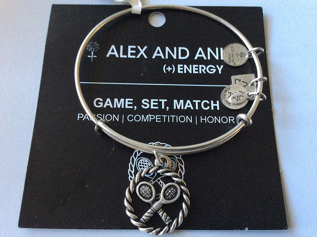 Alex and Ani "Charity by Design" Tennis Hall of Frame Rafaelian Silver Finish Bracelet CBD13THOFRS