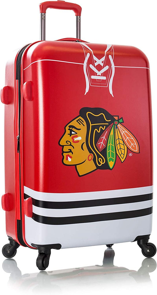 Heys America NHL Officially Licensed Wheeled Luggage (Chicago Blackhawks, 26-Inch)