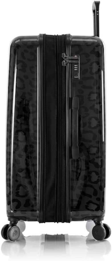 Heys America Black Leopard 30-Inch Hardside Spinner Luggage (Black Leopard)