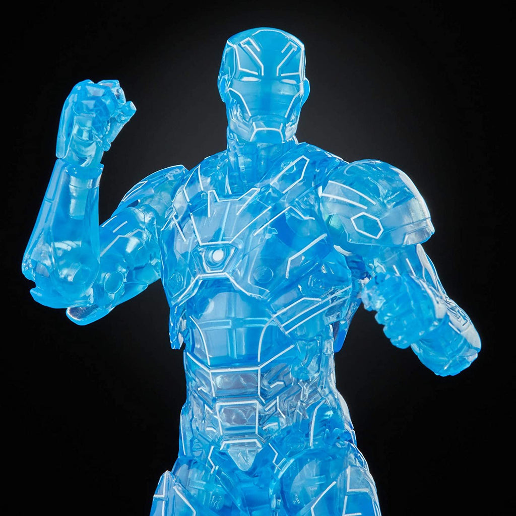 Hasbro Marvel Legends Series 6-inch Hologram Iron Man Action Figure Toy, Premium Design and Articulation Includes 2 Accessories and 1 Build-A-Figure Part