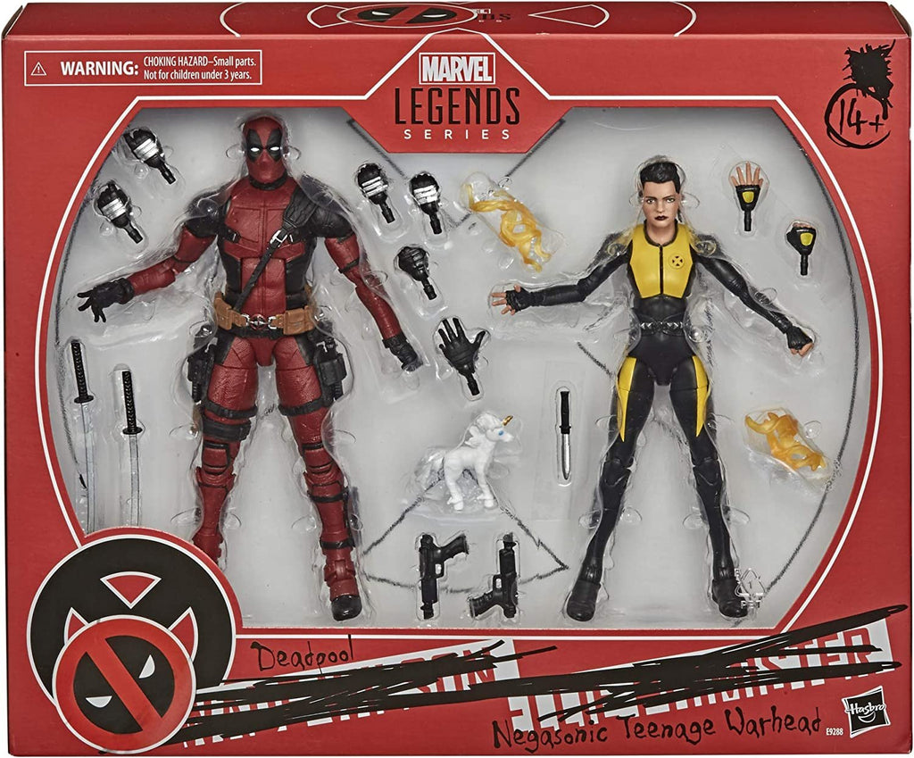 Hasbro Marvel Design and 13 Accessories Legends Series X-Men 6-inch Collectible Deadpool and Negasonic Teenage Warhead Action Figure Toys