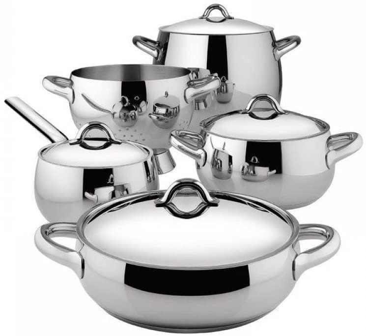 Alessi Pcs Mami 7 Piece Kitchen Set, Silver