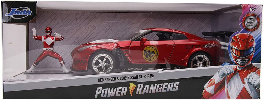 Jada 1:24 Diecast 2009 Nissan GT-R with Red Ranger Figure