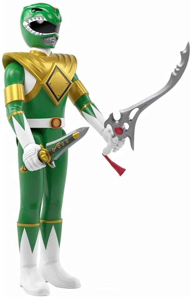 Super7 Mighty Morphin Power Rangers: Green Ranger Reaction Figure, Multicolor