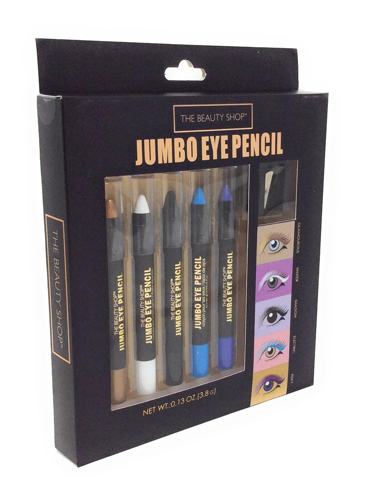 Forever Beauty Eyeliner Eyeshadow Jumbo Pencil Makeup 5-Pack Premium Quality With Sharpener