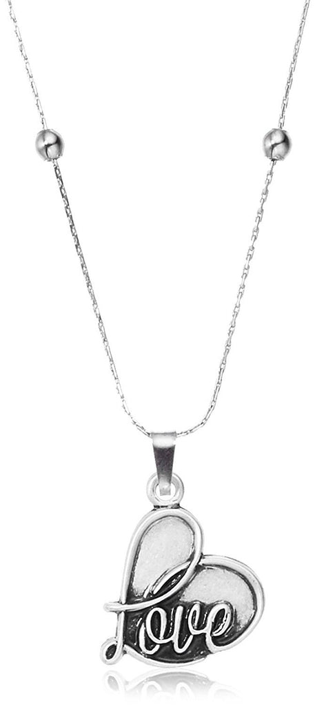 Alex and Ani Womens Path of Symbols - Love IV Swarovski Expandable Necklace w/Swarovski Crystals