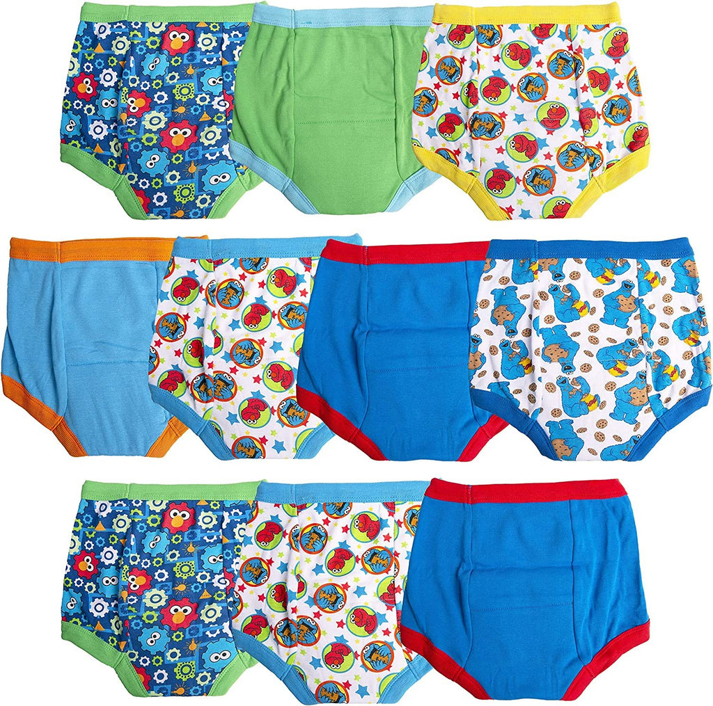 Sesame Street Unisex-Baby Potty Training Pants Multipack, SesameB10pk, 18