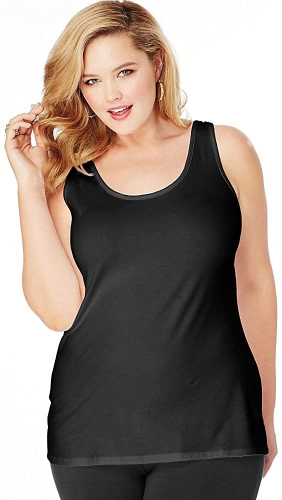 JUST MY SIZE Women's Plus Size Stretch Jersey Cami