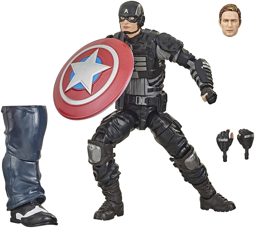 Hasbro Marvel Legends Series Gamerverse 6-inch Collectible Stealth Captain America Action Figure Toy, Ages 4 and Up