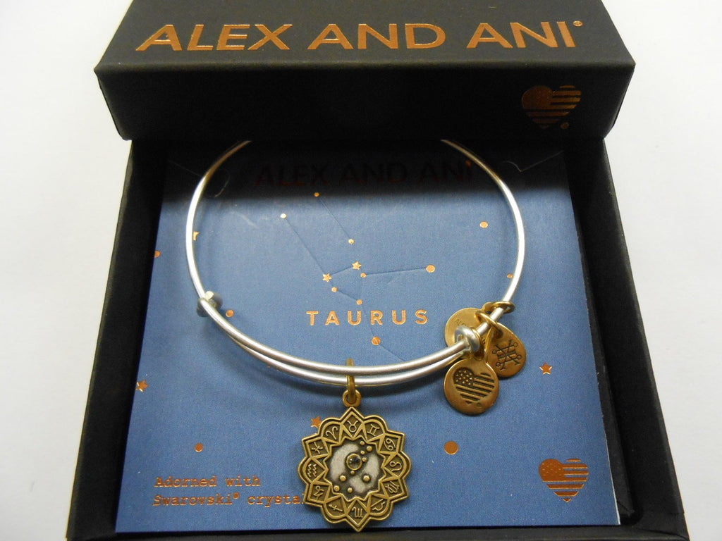 Alex and Ani Taurus Two Tone Bangle Bracelet NWTBC